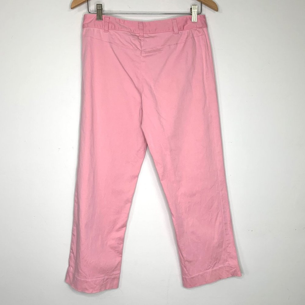 NINE WEST Pink Barbiecore Cropped Pant Sz 8 - Picture 5 of 7